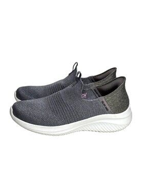Skechers Slip Ins Shoes Womens 8.5 Gray Hands Free Comfort Sneakers 149709